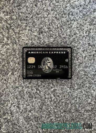 Frente Photolook do cartão preto AMEX do banco PNC dos EUA exemplo